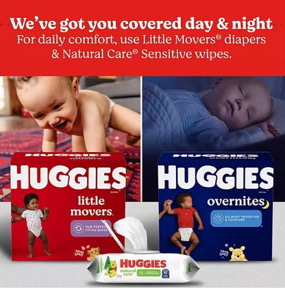 Huggies Overnites Nighttime Baby Diapers (Sizes: 3-7)