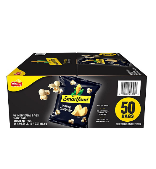 Smartfood White Cheddar Cheese Popcorn (0.625 oz., 50 pk.)