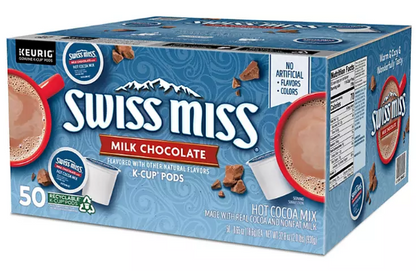 Swiss Miss Cocoa K-Cup Pods, Milk Chocolate (50 ct.)