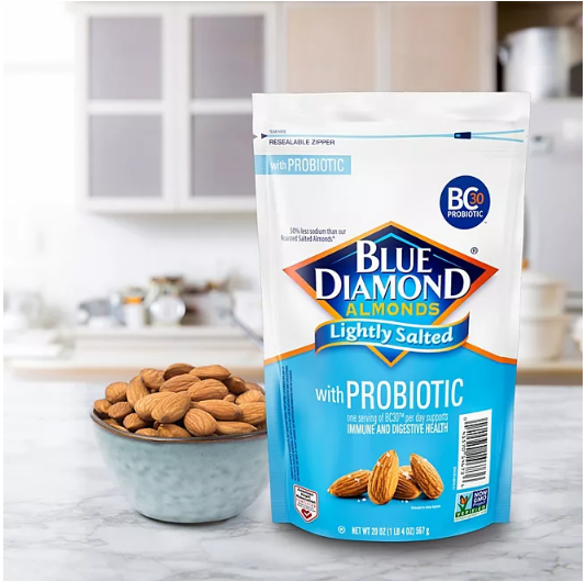 Blue Diamond Lightly Salted Probiotic Almond (20 oz.)