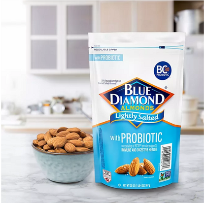 Blue Diamond Lightly Salted Probiotic Almond (20 oz.)