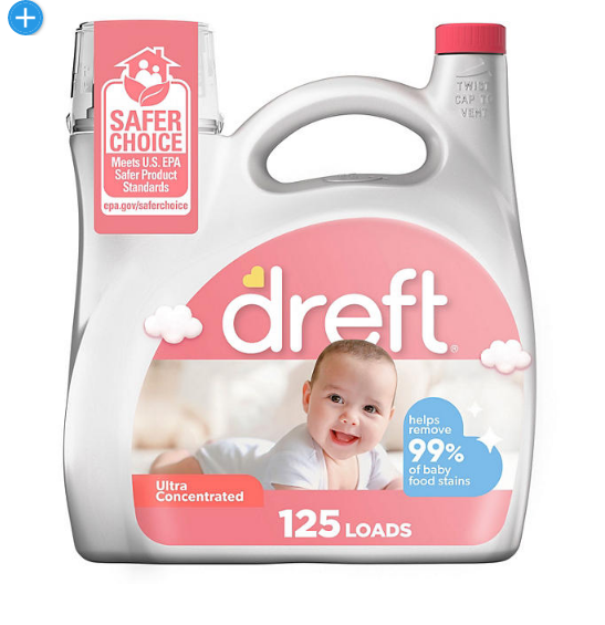 Dreft Ultra Concentrated Liquid Baby Laundry Detergent (125 Loads, 170 fl. oz.)