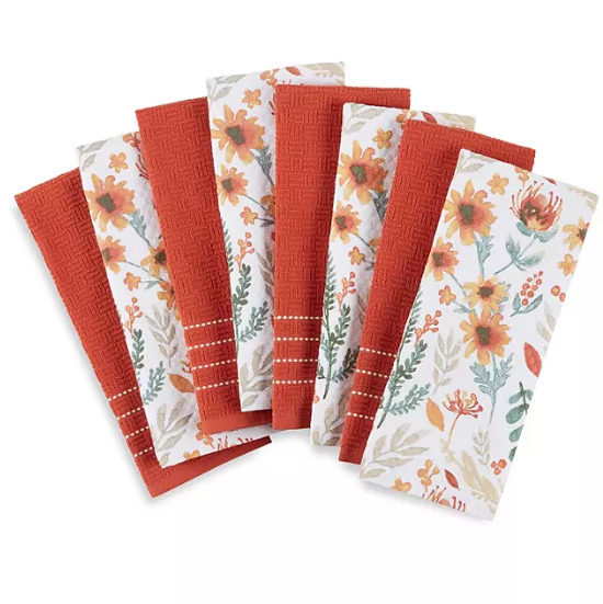 Martha Stewart Kitchen Towels 8 Pack (Assorted Designs).