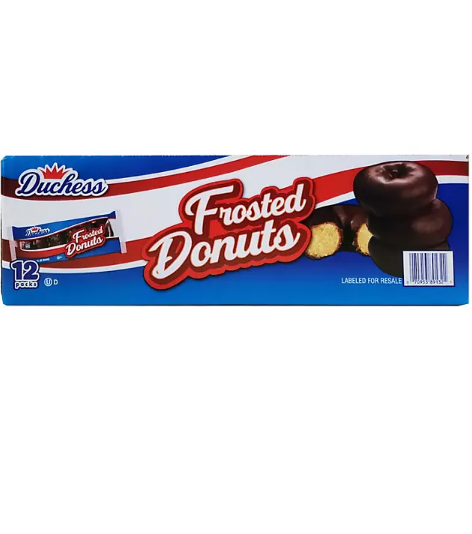 Duchess Chocolate Donuts (3 oz., 12 pk.)