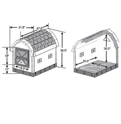 ASL Solutions Insulated Dog Palace (Choose Your Color)