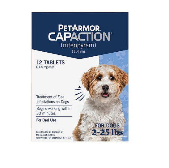 PetArmor CapAction Flea Tabs for Dogs 2-25 lbs. (12 ct.)