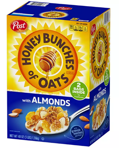 Post Honey Bunches of Oats with Crispy Almonds (48 oz.)