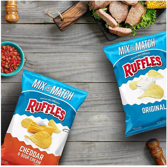 Ruffles Potato Chips Cheddar and Sour Cream (15.125 oz.)(2 PK)