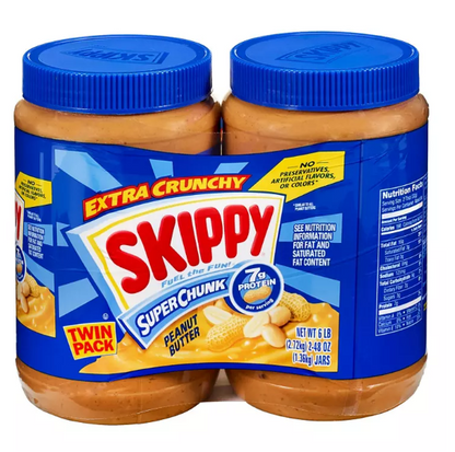 Skippy Super Chunk Peanut Butter (48 oz., 2 pk.)