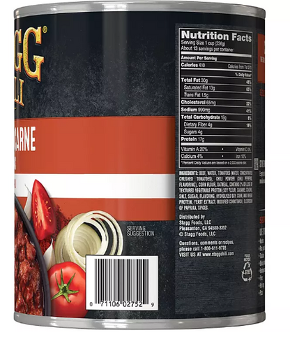 Stagg Chili Con Carne No Beans (108 oz.)