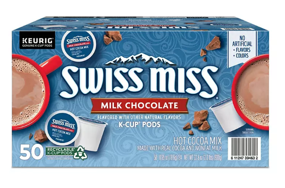 Swiss Miss Cocoa K-Cup Pods, Milk Chocolate (50 ct.)