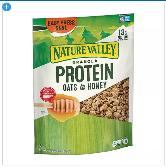 Nature Valley Oats 'n Honey Protein Granola Cereal (28 oz.)