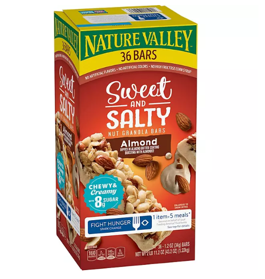 Nature Valley Sweet and Salty Nut Almond Granola Bars (36 ct.)