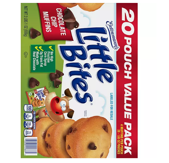 Entenmann's Little Bites Chocolate Chip Muffins (1.65 oz., 20 pk.)