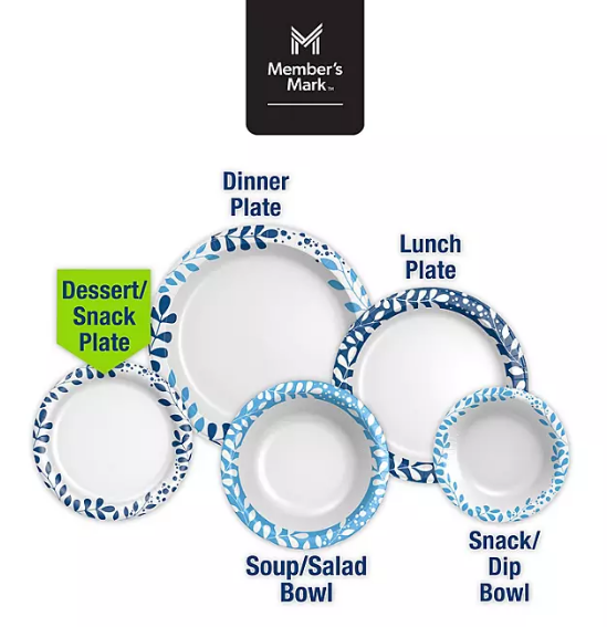 Member's Mark Ultra Dessert/Snack Paper Plates (6.875", 330 ct.)