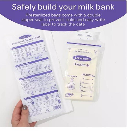 Lansinoh Breastmilk Storage Bags, 100 ct.