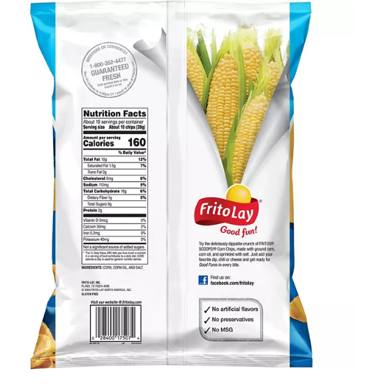 Fritos Scoops Corn Snacks (19.125 oz.)