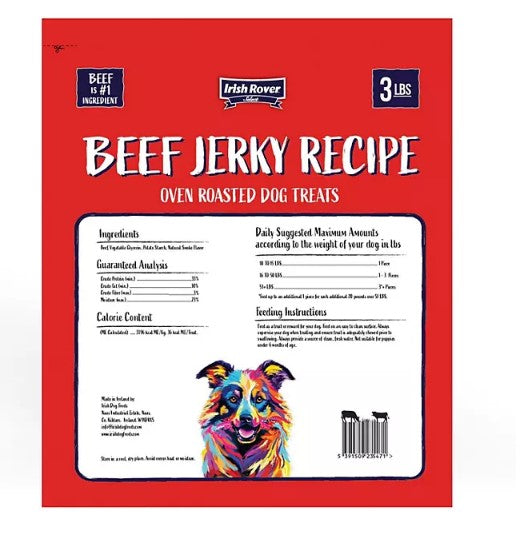 Irish Rover Brisket Jerky Recipe Oven Roasted Dog Treats (48 oz.)