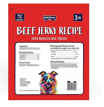 Irish Rover Brisket Jerky Recipe Oven Roasted Dog Treats (48 oz.)