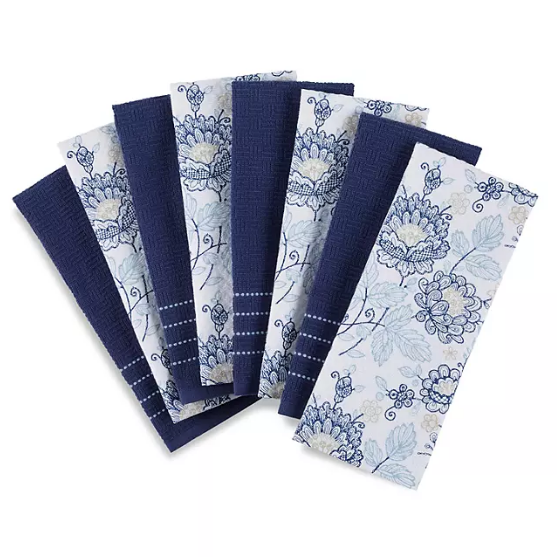 Martha Stewart Kitchen Towels 8 Pack (Assorted Designs).