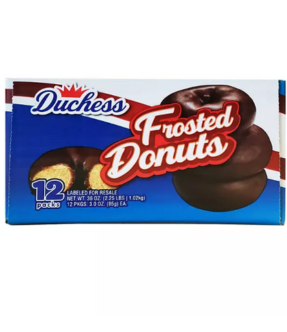 Duchess Chocolate Donuts (3 oz., 12 pk.)