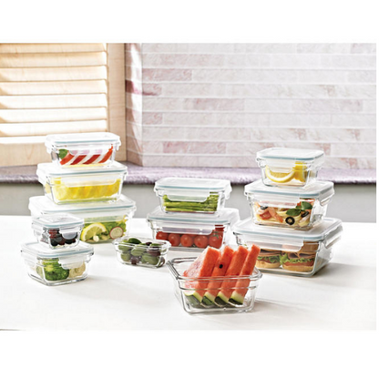 Member's Mark 24-Piece Glass Food Storage Set by Glasslock