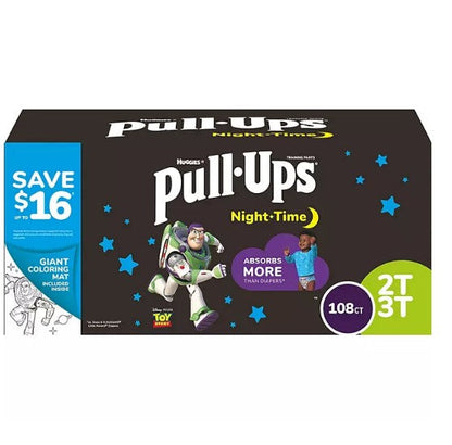 Pull-Ups Nighttime Potty Training Pants for Boys (Sizes: 2T-4T)