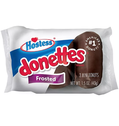 Hostess Mini Powdered Donettes and Frosted Chocolate Mini Donettes (1.5oz., 32pk.)