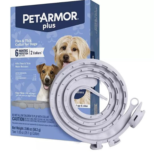 PetArmor Flea & Tick Collar for Dogs (6 Months Protection, 2 collars)