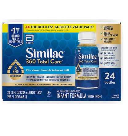 Similac 360 Total Care Advance Infant Formula, Ready to Feed (8 fl. oz., 24 ct.)