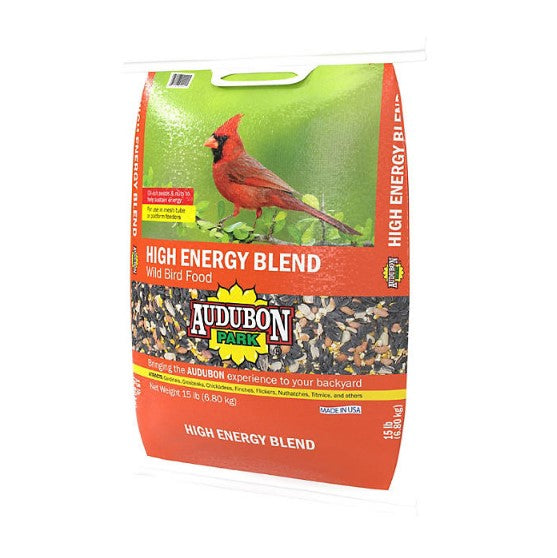 Audubon Park High Energy Blend Wild Bird Food, Premium Mix of Seeds and Nuts (15 lbs.)