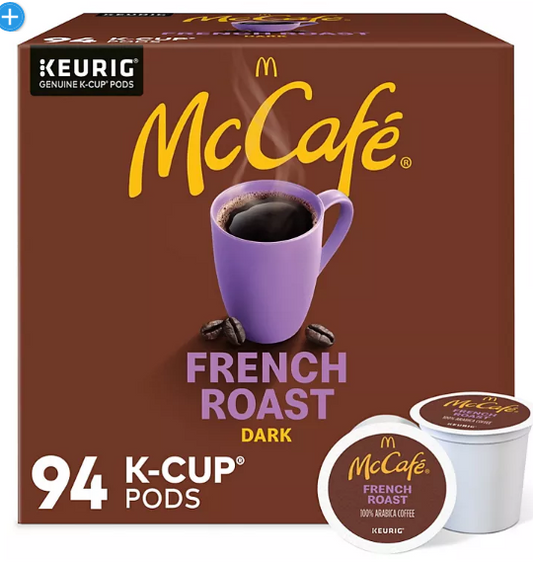 McCafe Coffee Single Serve K-Cup Pods, Dark French Roast (94 ct.)