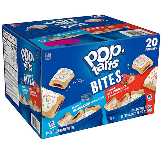 Pop-Tarts Bite Variety Pack, Blueberry and Strawberry (20 ct.)