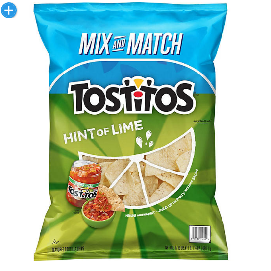 Tostitos Hint of Lime Tortilla Chips (17.5 oz.)