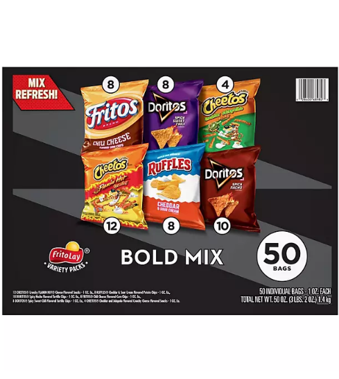 Frito-Lay Bold Mix Variety Pack (50 pk.)