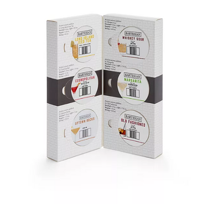 Bartesian The Classic Collection Cocktail Mixer Capsules Variety Pack, 6 Cocktail Capsules