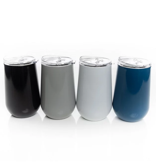 Member's Mark 16-Ounce Stainless-Steel Insulated Vacuum Tumblers with Lids, 4-Pack (Assorted Colors)