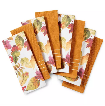 Martha Stewart Kitchen Towels 8 Pack (Assorted Designs).