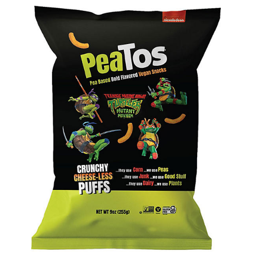 PeaTos Teenage Mutant Ninja Turtles Cheese-Less Puffs (9 oz.)