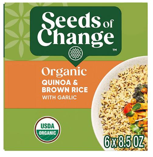 Seeds of Change Certified Organic Quinoa and Brown Rice with Garlic (8.5 oz., 6 pk.)