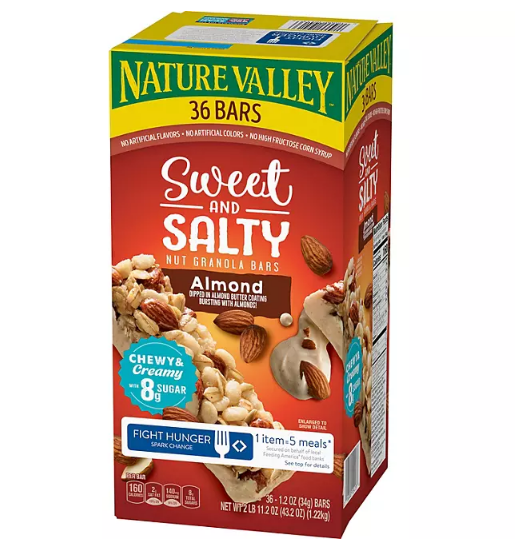 Nature Valley Sweet and Salty Nut Almond Granola Bars (36 ct.)