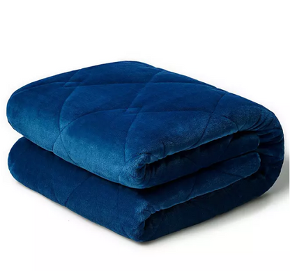 Dream Theory Butter Velvet Machine Washable 15 lb. Weighted Blanket, 48" x 72"