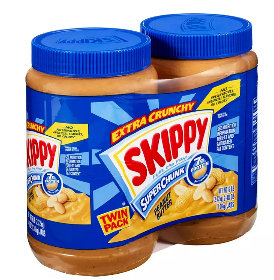 Skippy Super Chunk Peanut Butter (48 oz., 2 pk.)