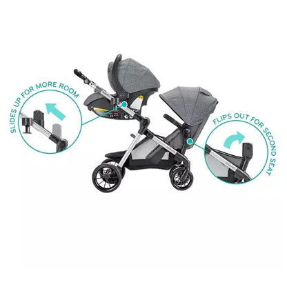 Evenflo Pivot Xpand Travel System with SafeMax Infant Car Seat (Choose Color)