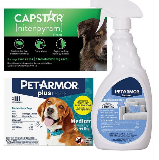 PetArmor Plus Capstar Flea & Tick Bundle for Medium Dogs, >25 lbs.