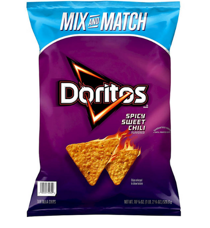 Doritos Tortilla Chips, Spicy Sweet Chili Flavored (18.38 oz.)(2 pk)