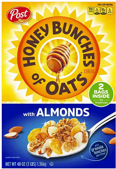 Post Honey Bunches of Oats with Crispy Almonds (48 oz.)