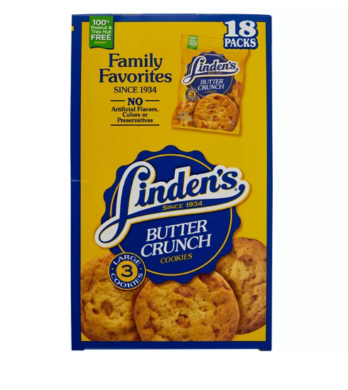 Linden's Butter Crunch Cookies (1.8 oz., 18 ct.)