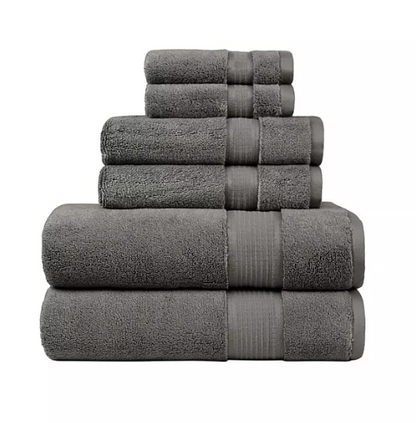 MyTrident Plush 6-pc Towel Set (Assorted Colors)