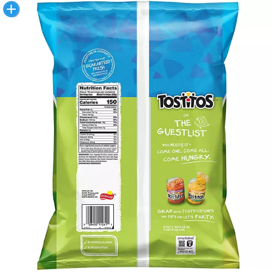 Tostitos Hint of Lime Tortilla Chips (17.5 oz.)